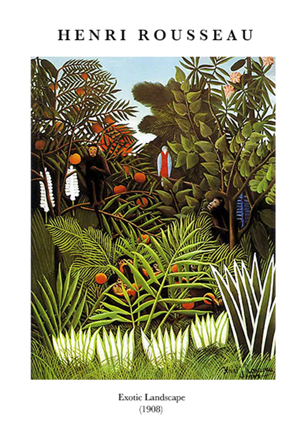 "Henri Rousseau - Exotic Landscape Poster"