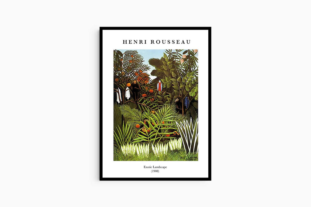 "Henri Rousseau - Exotic Landscape Poster"