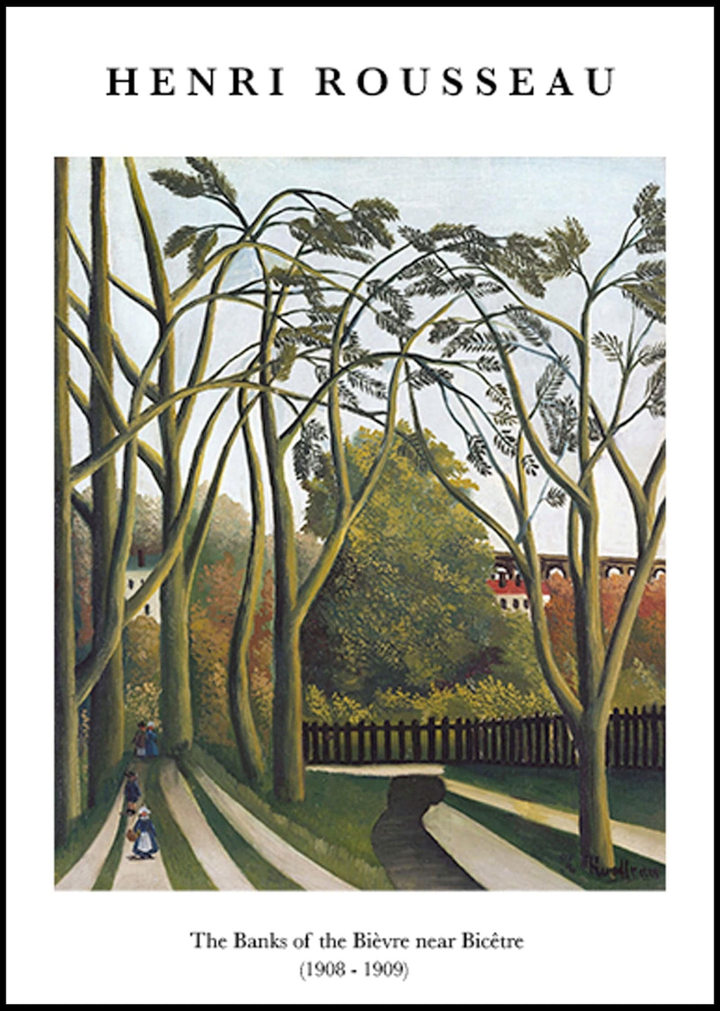 "Henri Rousseau - The Banks of the Bièvre near Bicêtre Poster"
