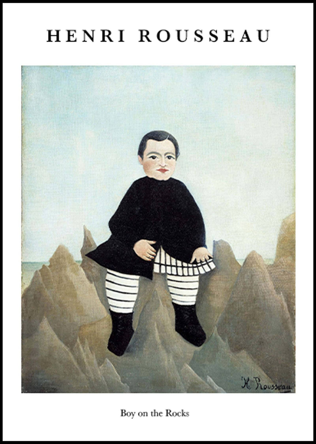 "Henri Rousseau - Boy On The Rocks Poster"