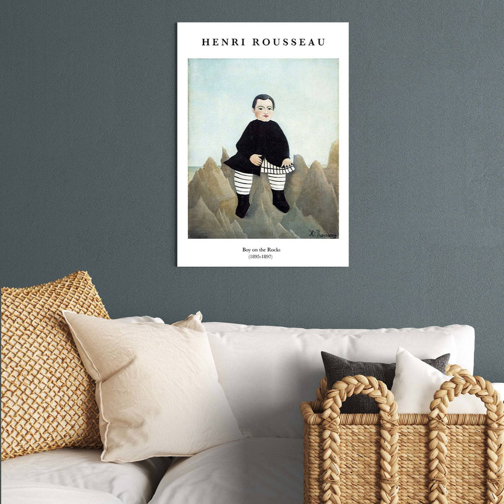 "Henri Rousseau - Boy On The Rocks Poster"