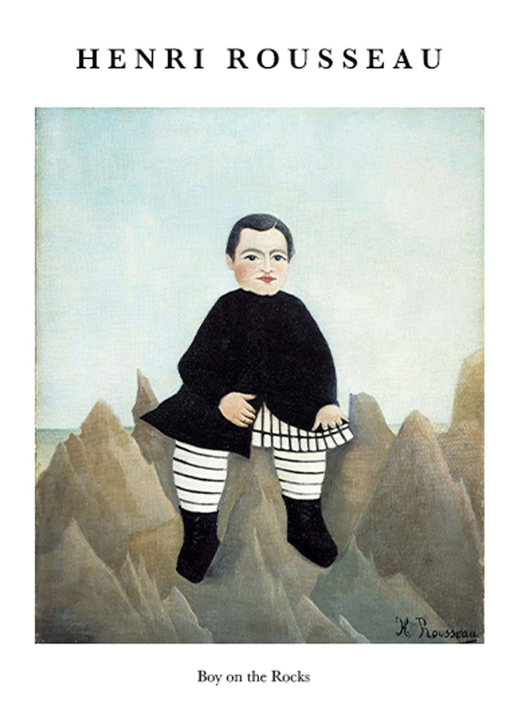 "Henri Rousseau - Boy On The Rocks Poster"