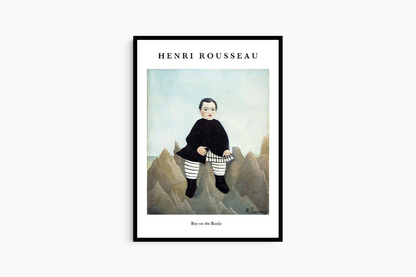 "Henri Rousseau - Boy On The Rocks Poster"