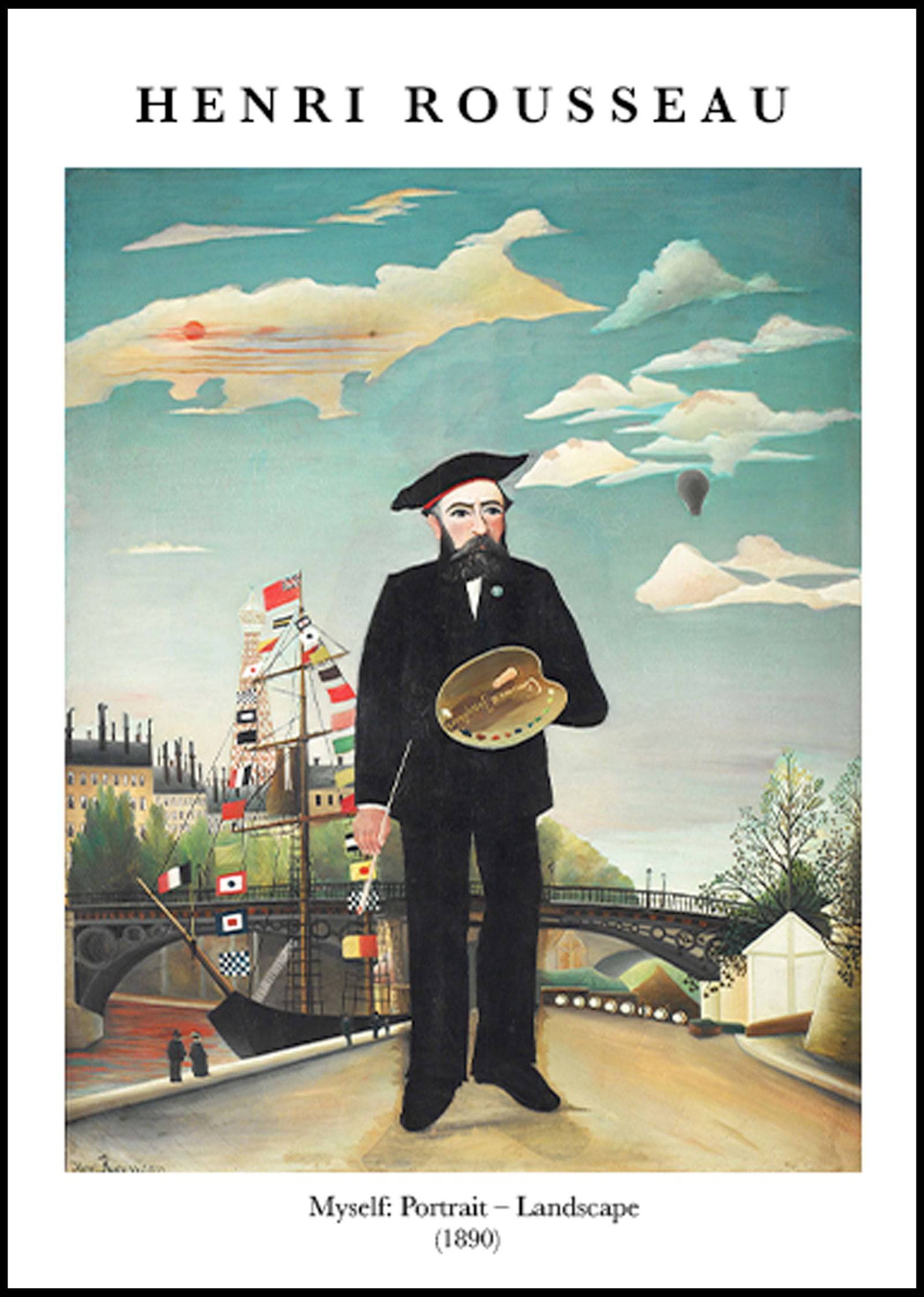 "Henri Rousseau - Myself 'Portrait' Poster"