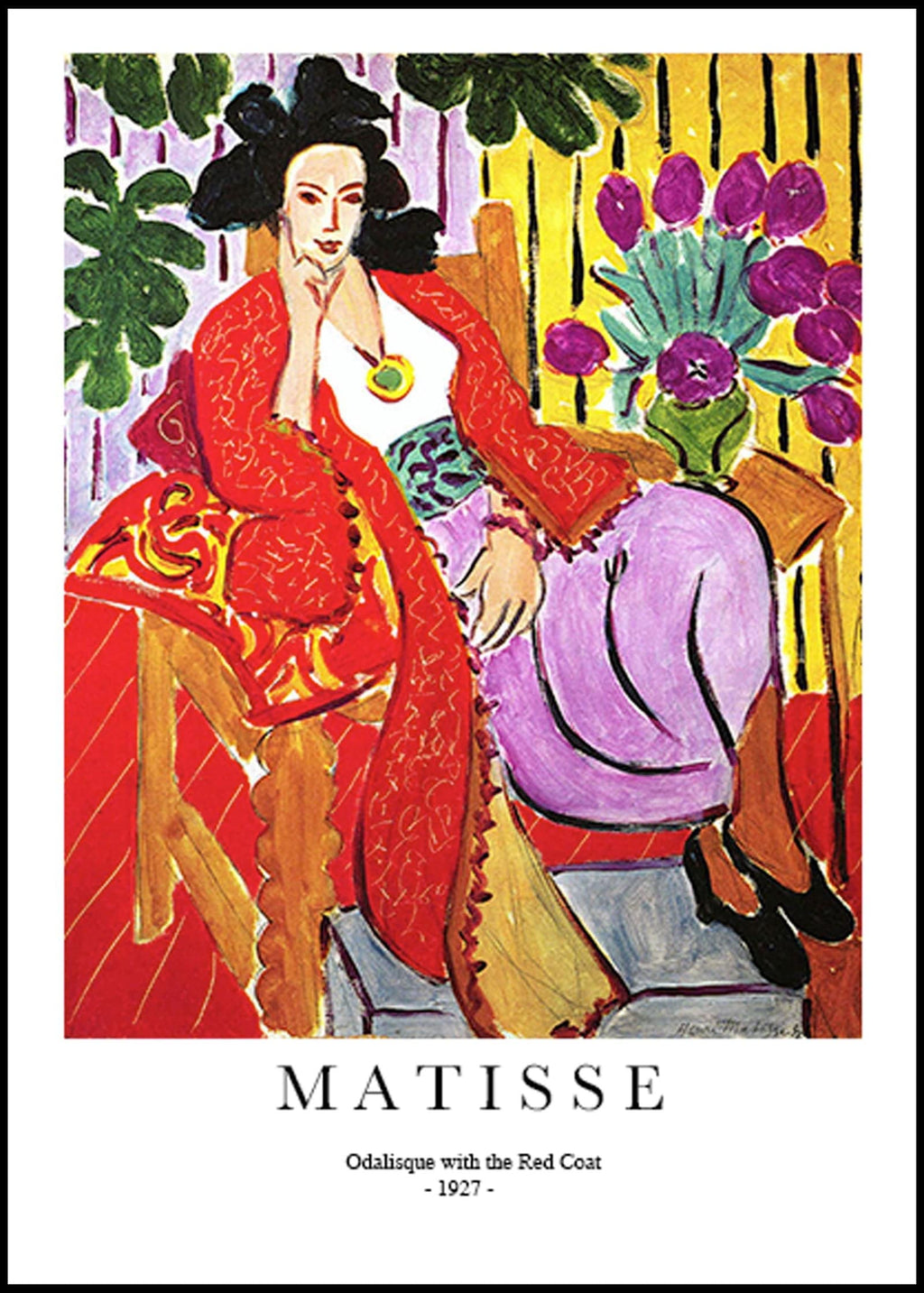 "Henri Matisse - Odalisque with the Red Coat Poster"