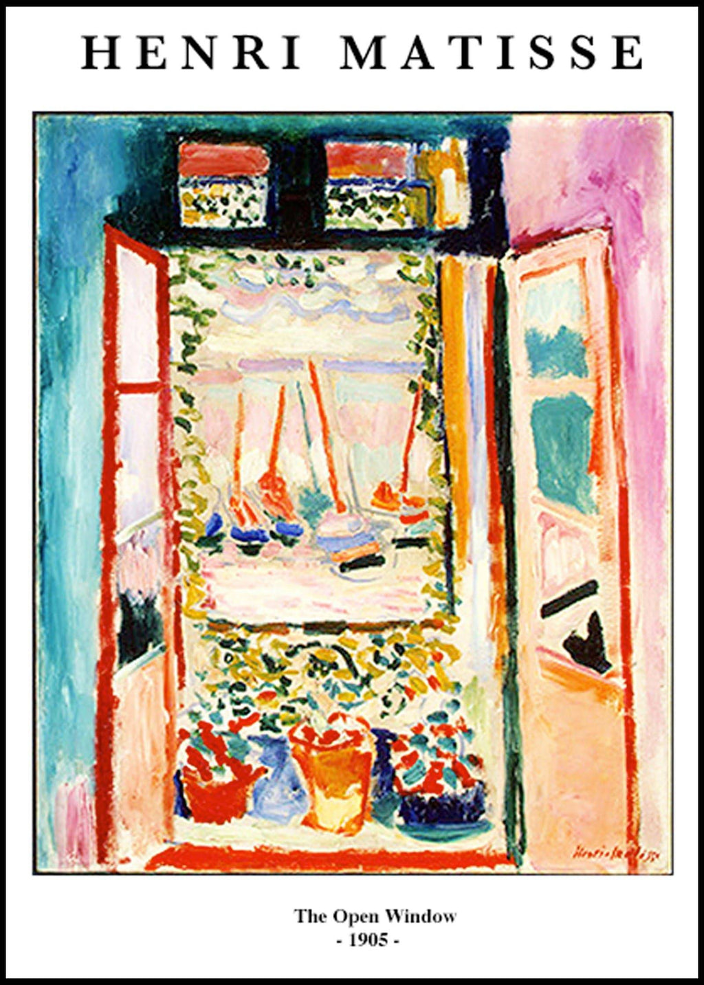 "Henri Matisse - The Open Window Poster"