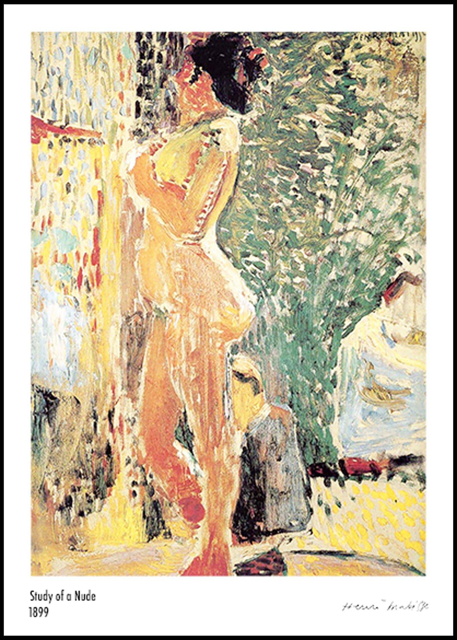"Henri Matisse - Study of a Nude Poster"
