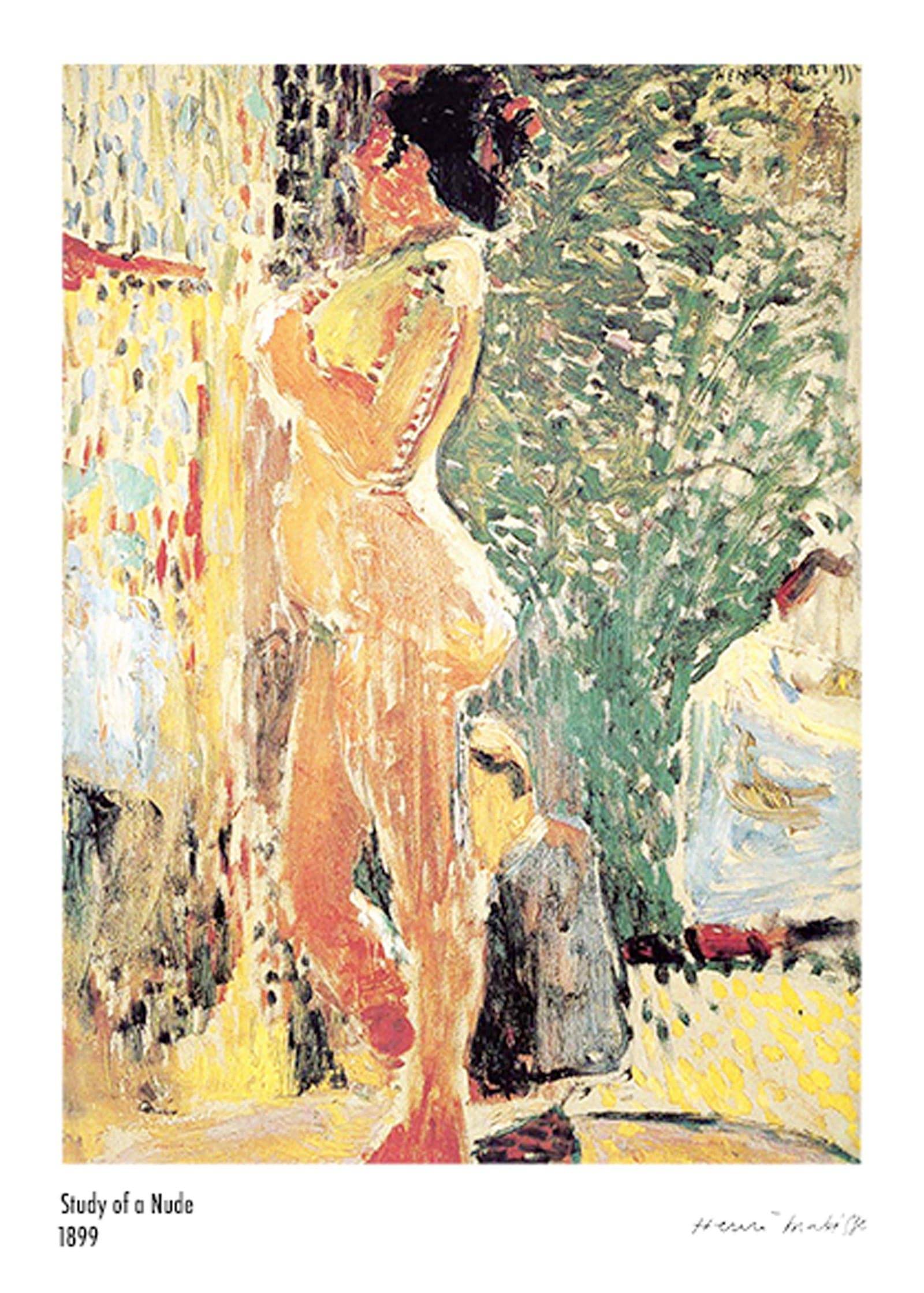 "Henri Matisse - Study of a Nude Poster"