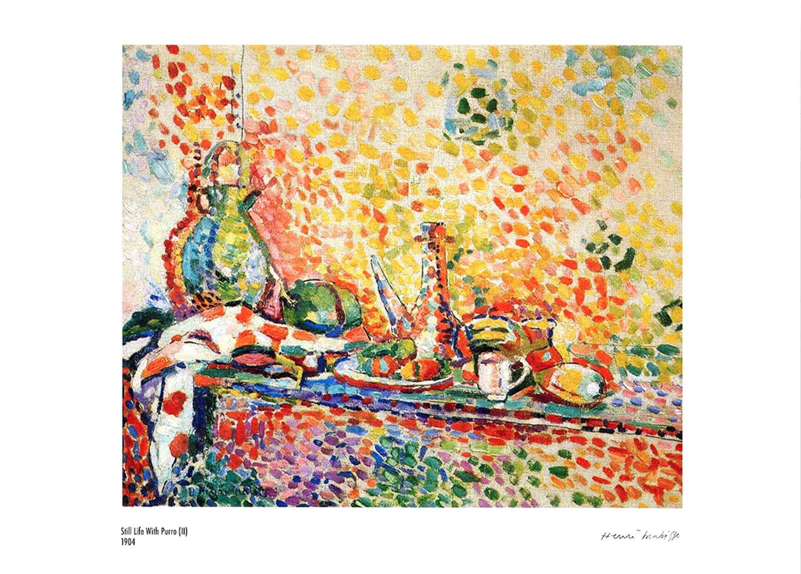 "Henri Matisse - Still Life with Purro II Poster"