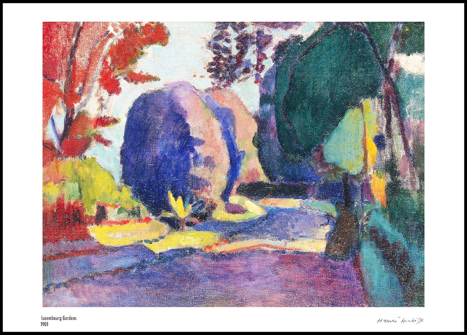 "Henri Matisse - Luxembourg Gardens Poster"