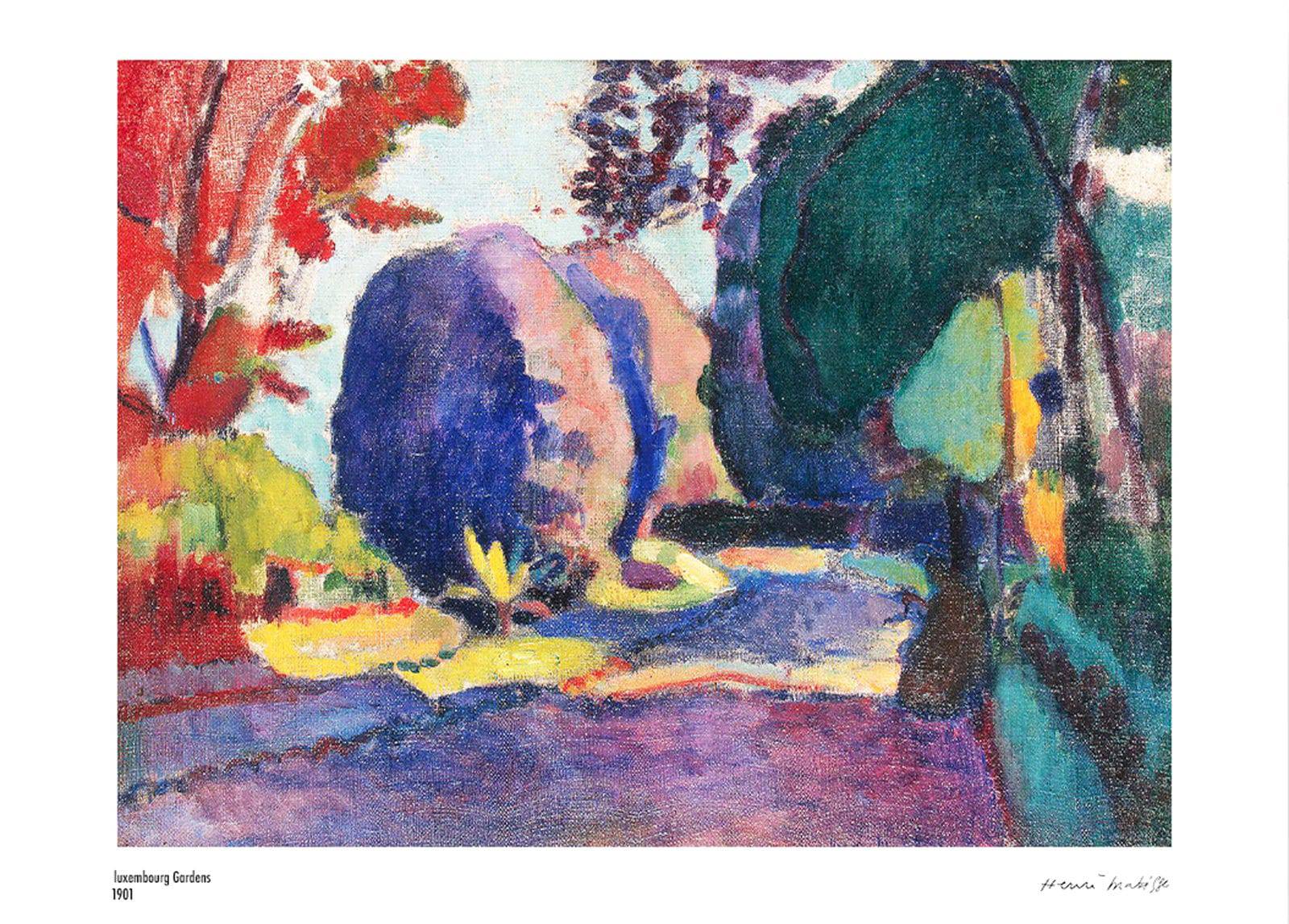 "Henri Matisse - Luxembourg Gardens Poster"