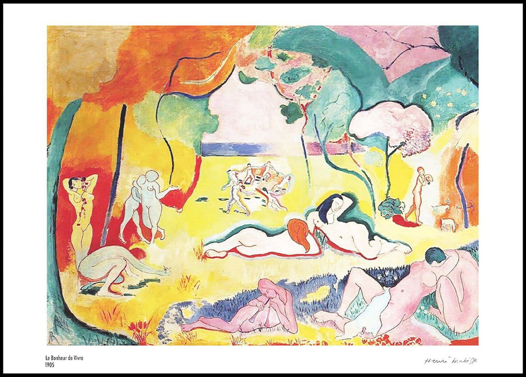 "Henri Matisse - Le Bonheur de Vivre Poster"