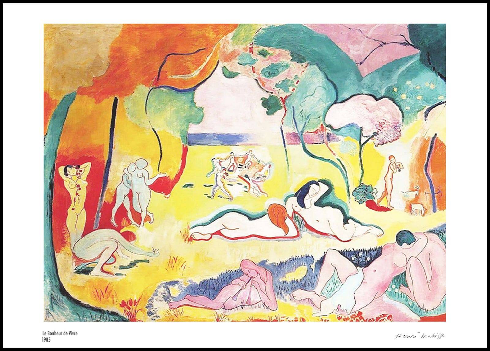 "Henri Matisse - Le Bonheur de Vivre Poster"