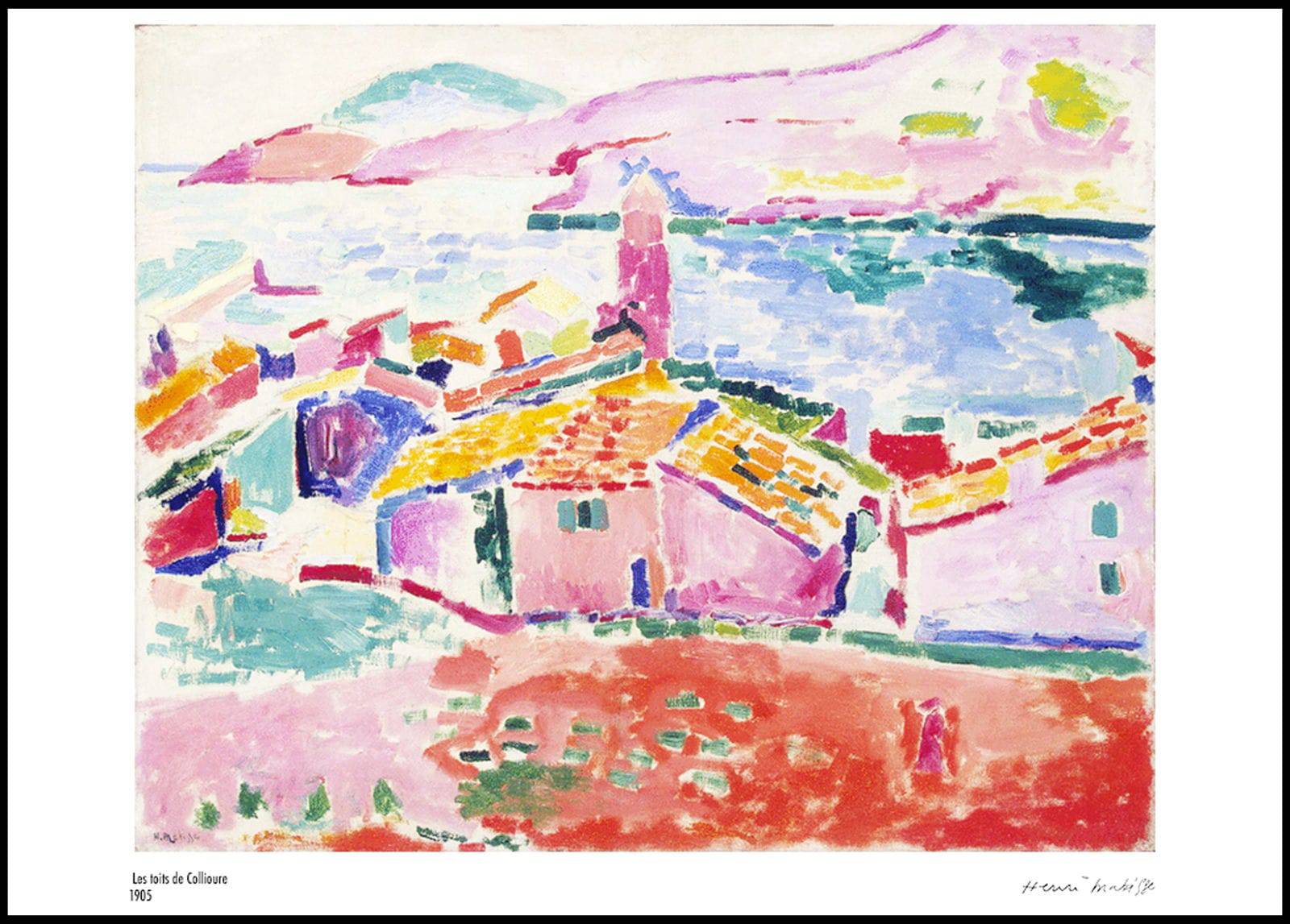 "Henri Matisse - Les Toits de Collioure Poster"
