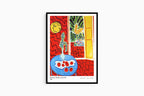 "Henri Matisse - Red Interior 'Still Life on a Blue Table' Poster"