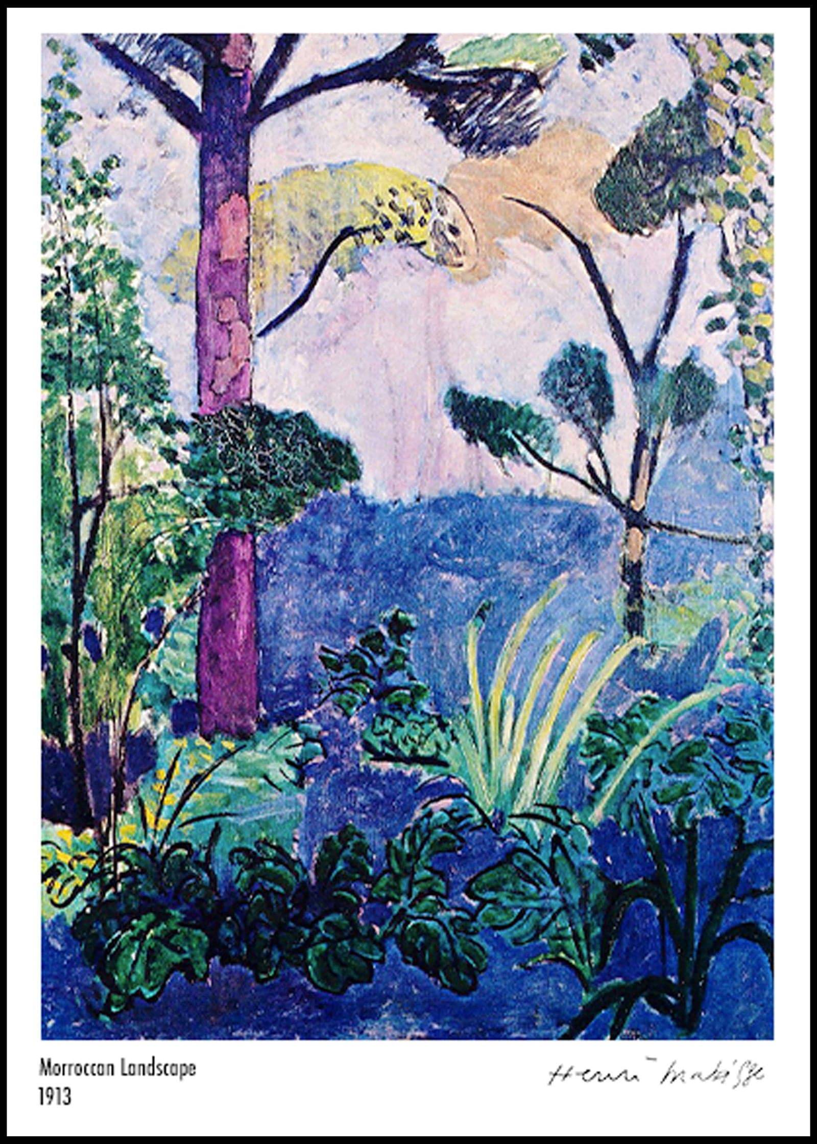 "Henri Matisse - Moroccan Landscape Poster"