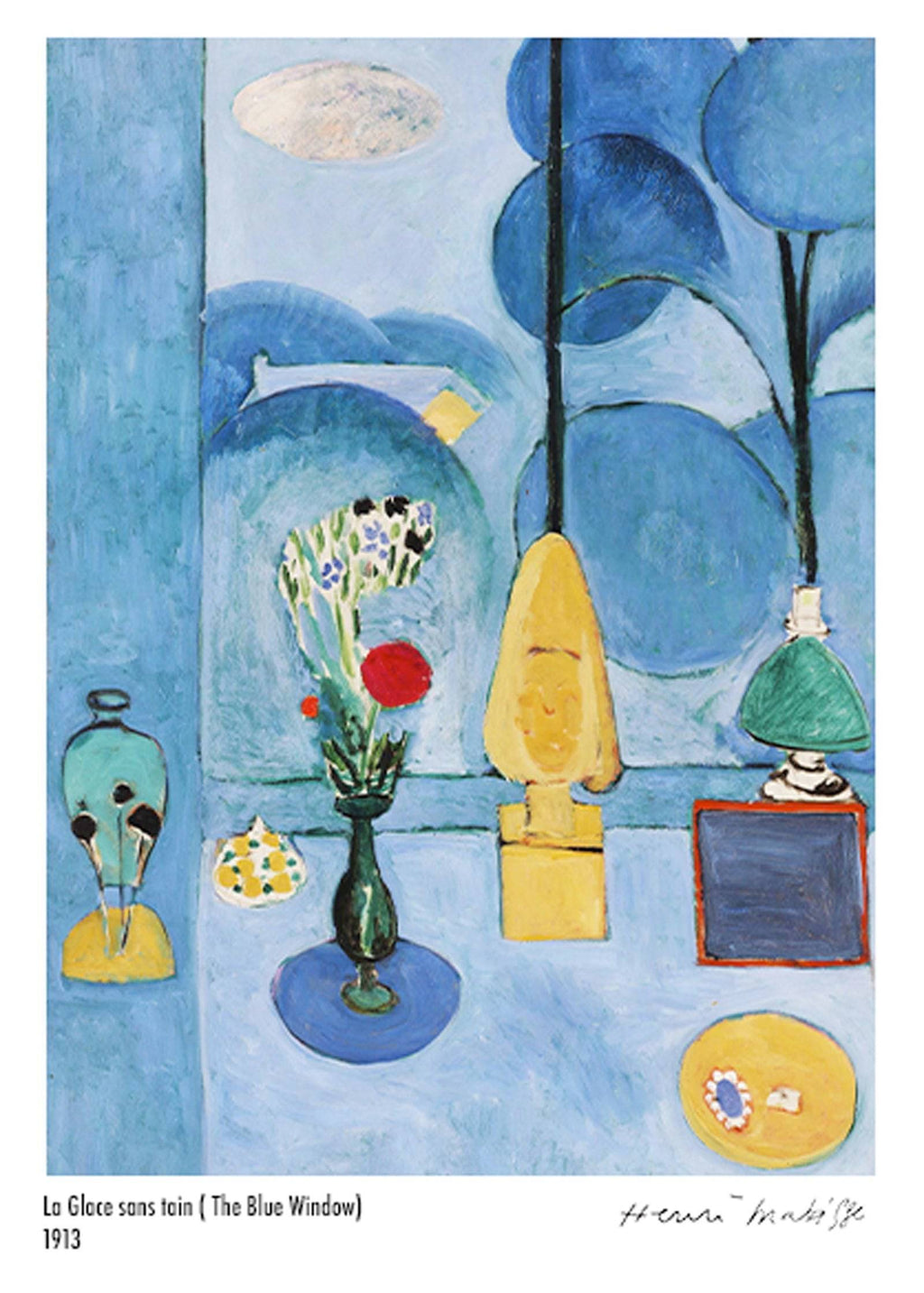 "Henri Matisse - La Glace sans Tain (The Blue Window) Poster"