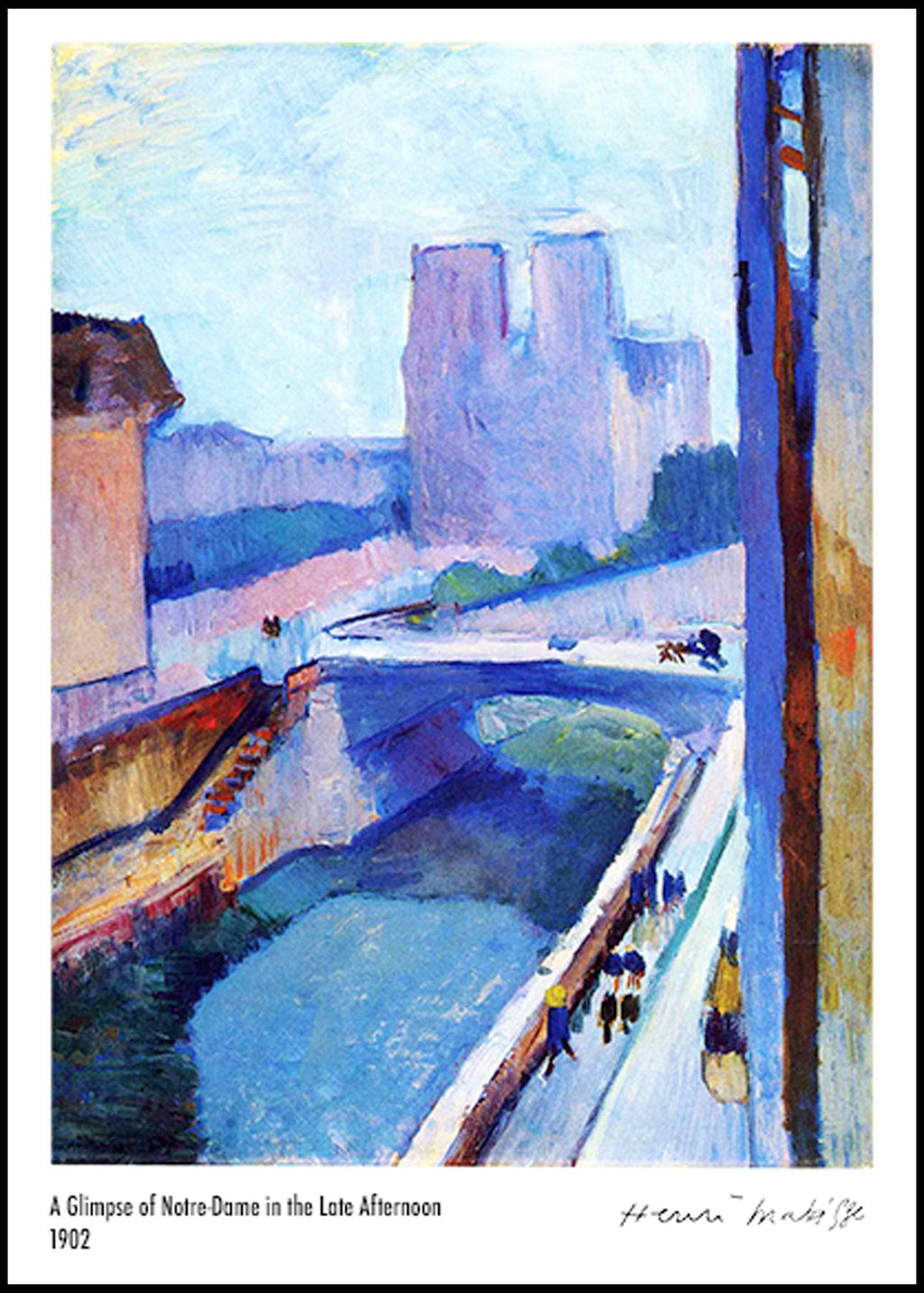 "Henri Matisse - A Glimpse of Notre-Dame in the late Afternoon Poster"