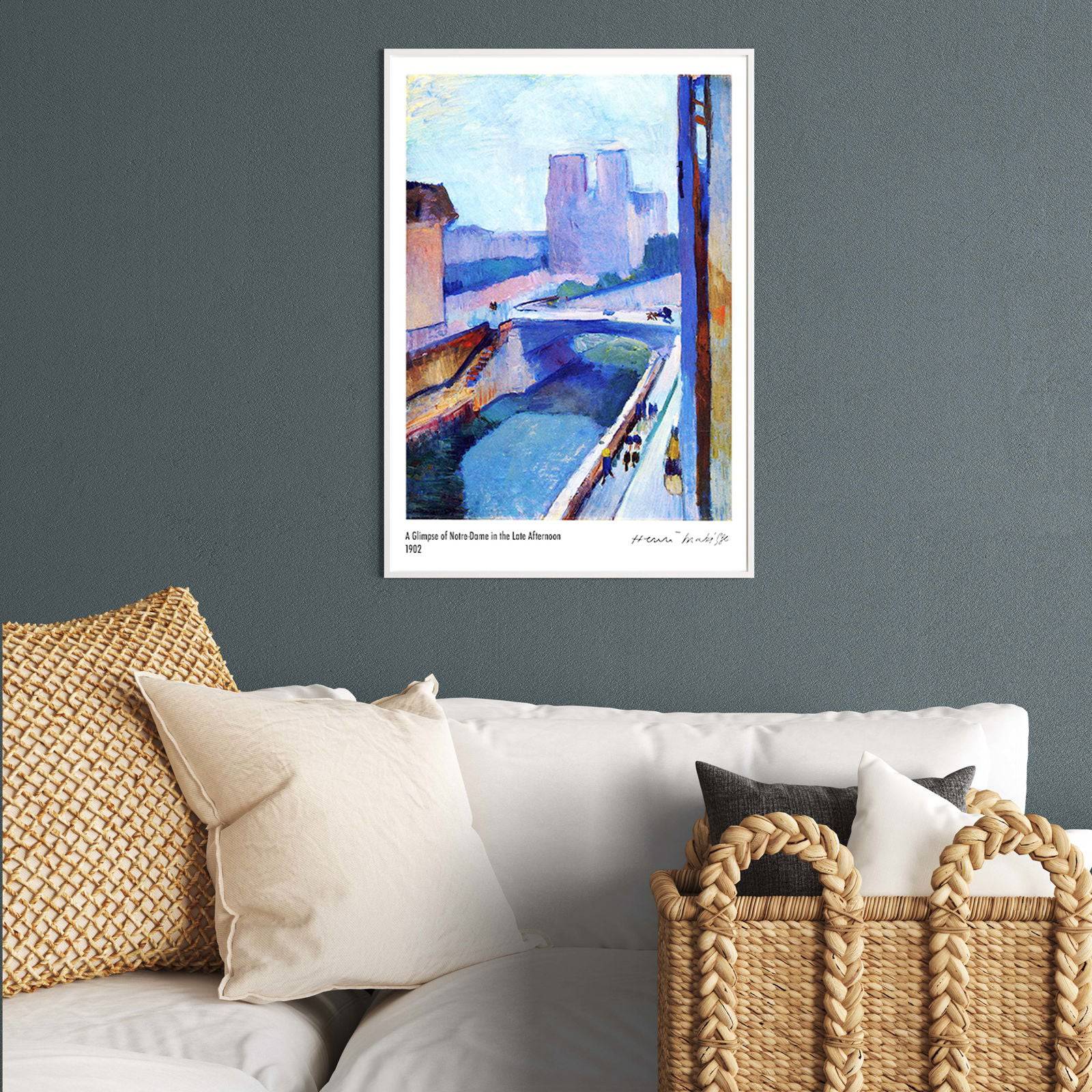 "Henri Matisse - A Glimpse of Notre-Dame in the late Afternoon Poster"