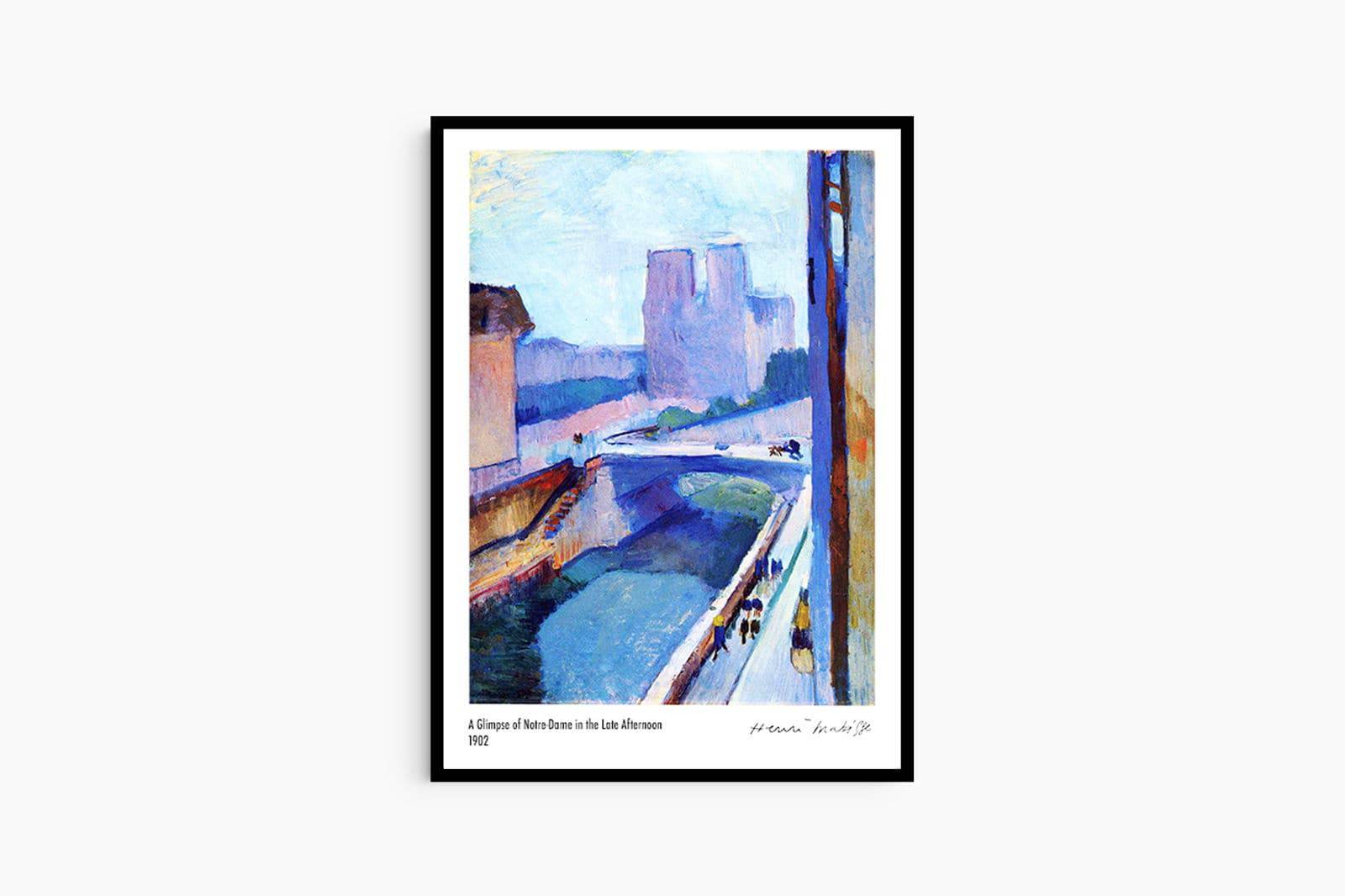 "Henri Matisse - A Glimpse of Notre-Dame in the late Afternoon Poster"