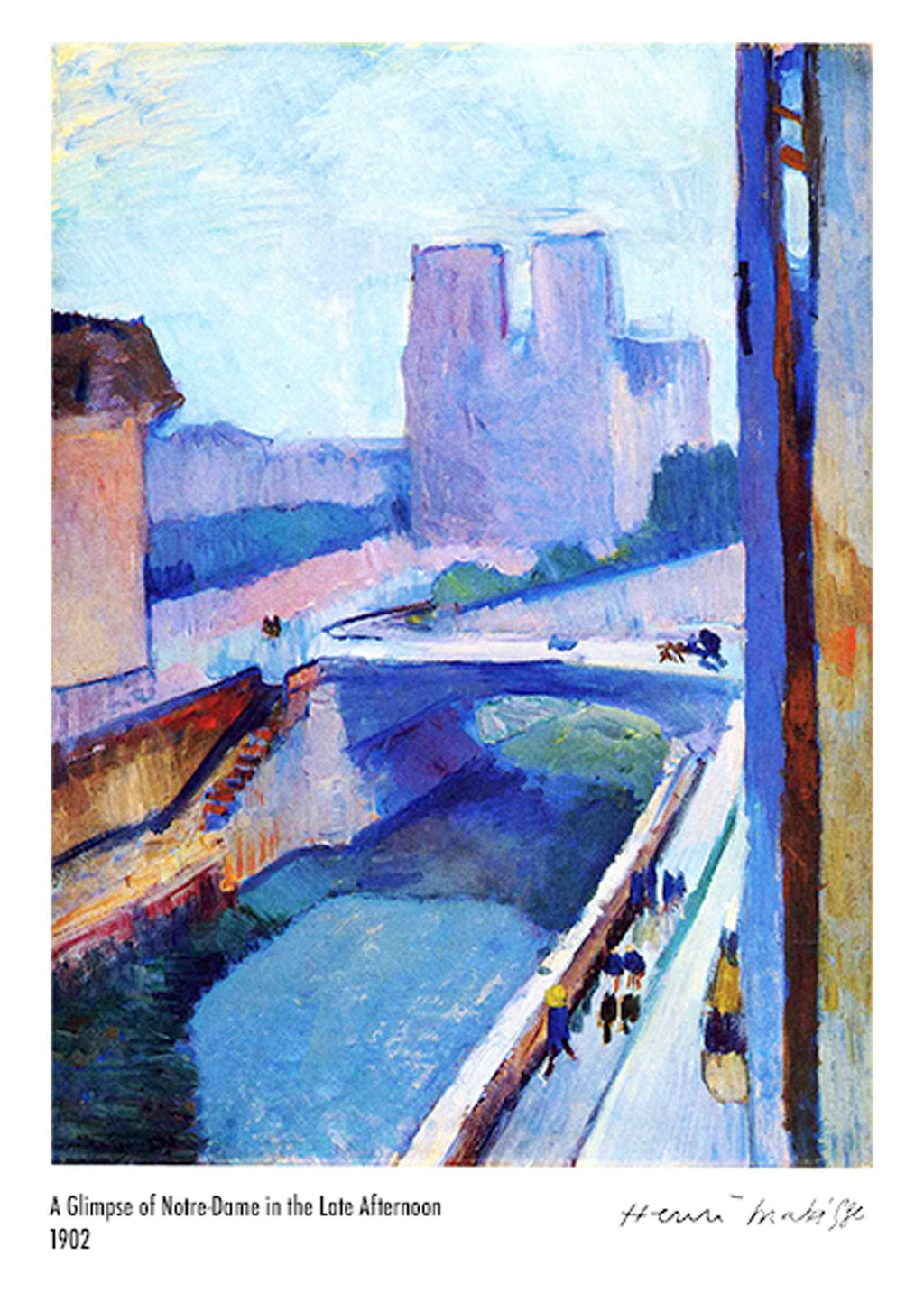 "Henri Matisse - A Glimpse of Notre-Dame in the late Afternoon Poster"