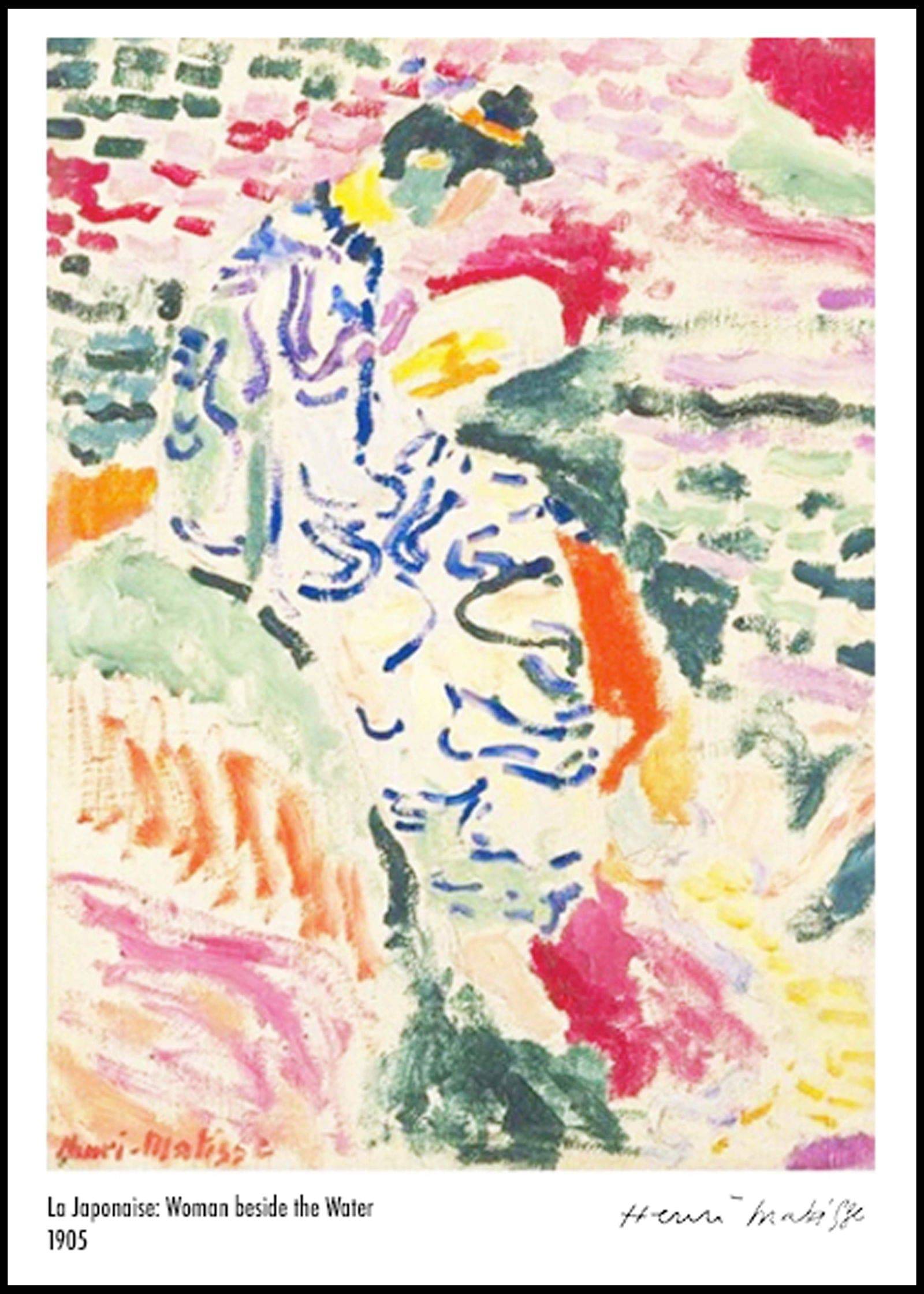 "Henri Matisse - La Japonaise 'Woman beside the Water' Poster"