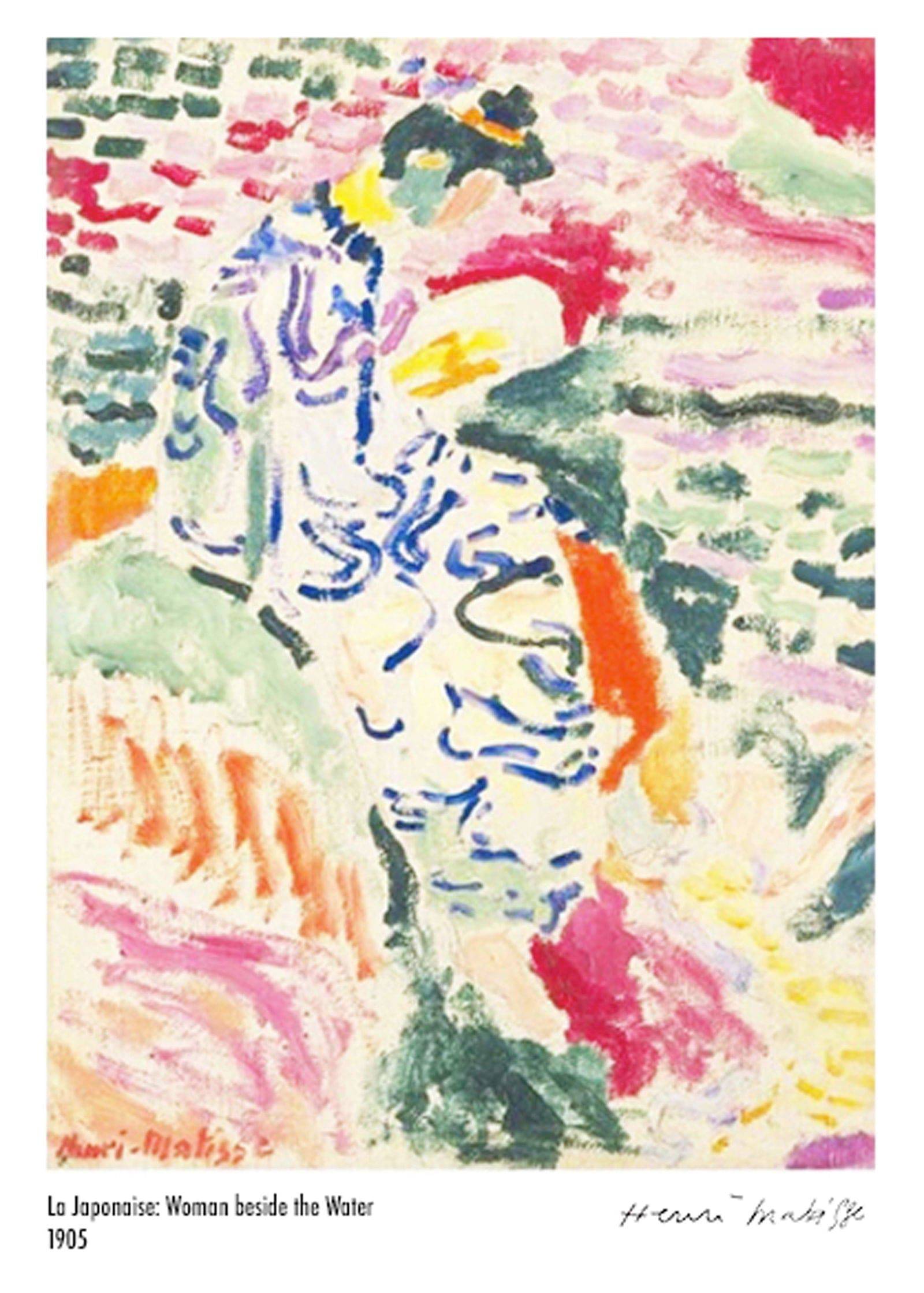 "Henri Matisse - La Japonaise 'Woman beside the Water' Poster"