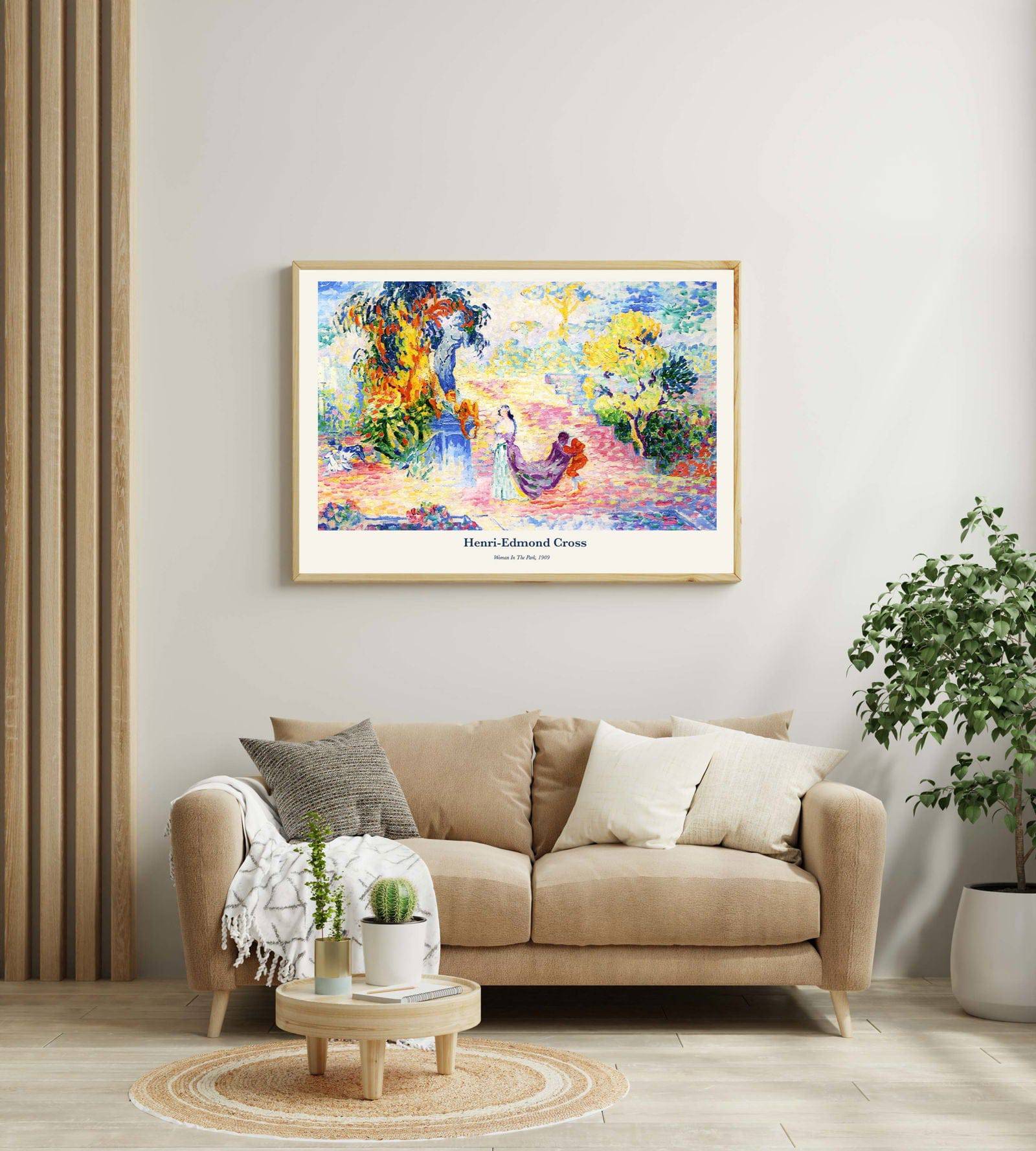 "Henri-Edmond Cross - Woman In The Park Poster"