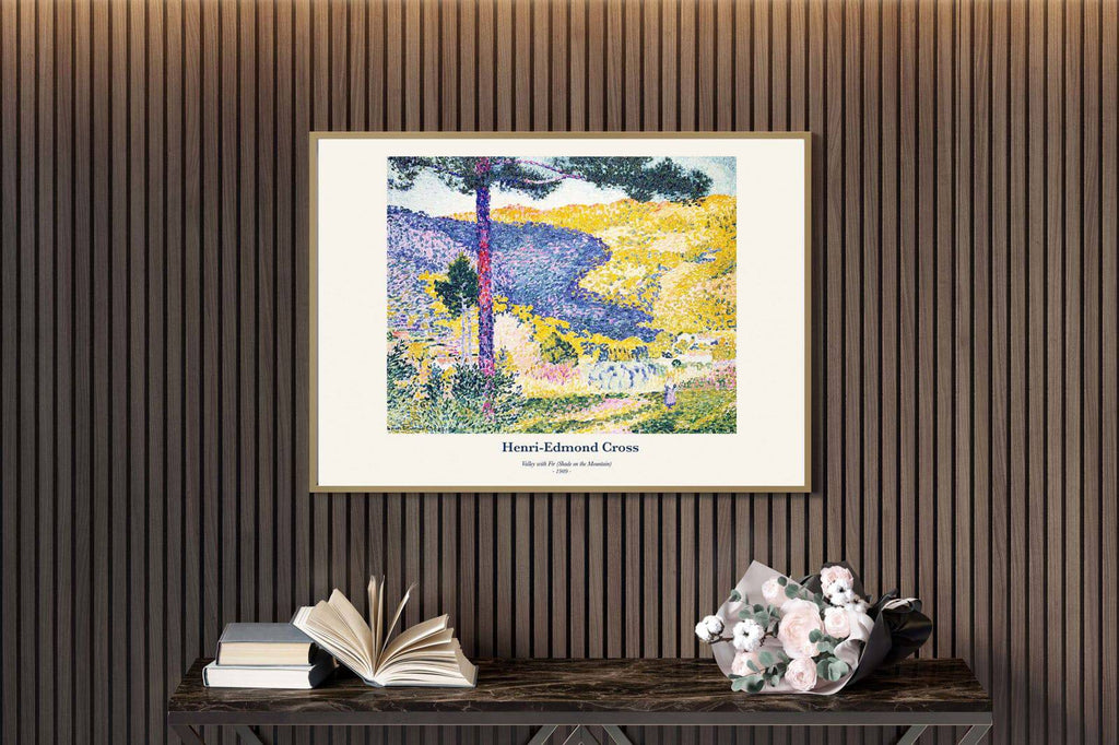 "Henri-Edmond Cross - Valley with Fir (Shade on the Mountain) Poster"