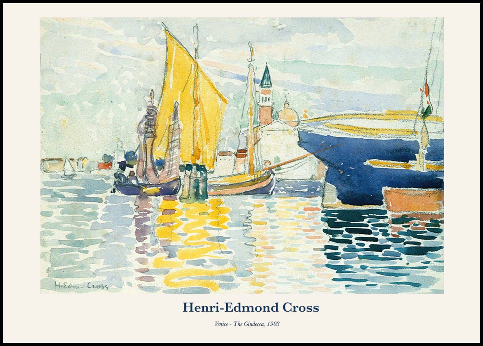 "Henri-Edmond Cross - Venice - The Giudecca Poster"