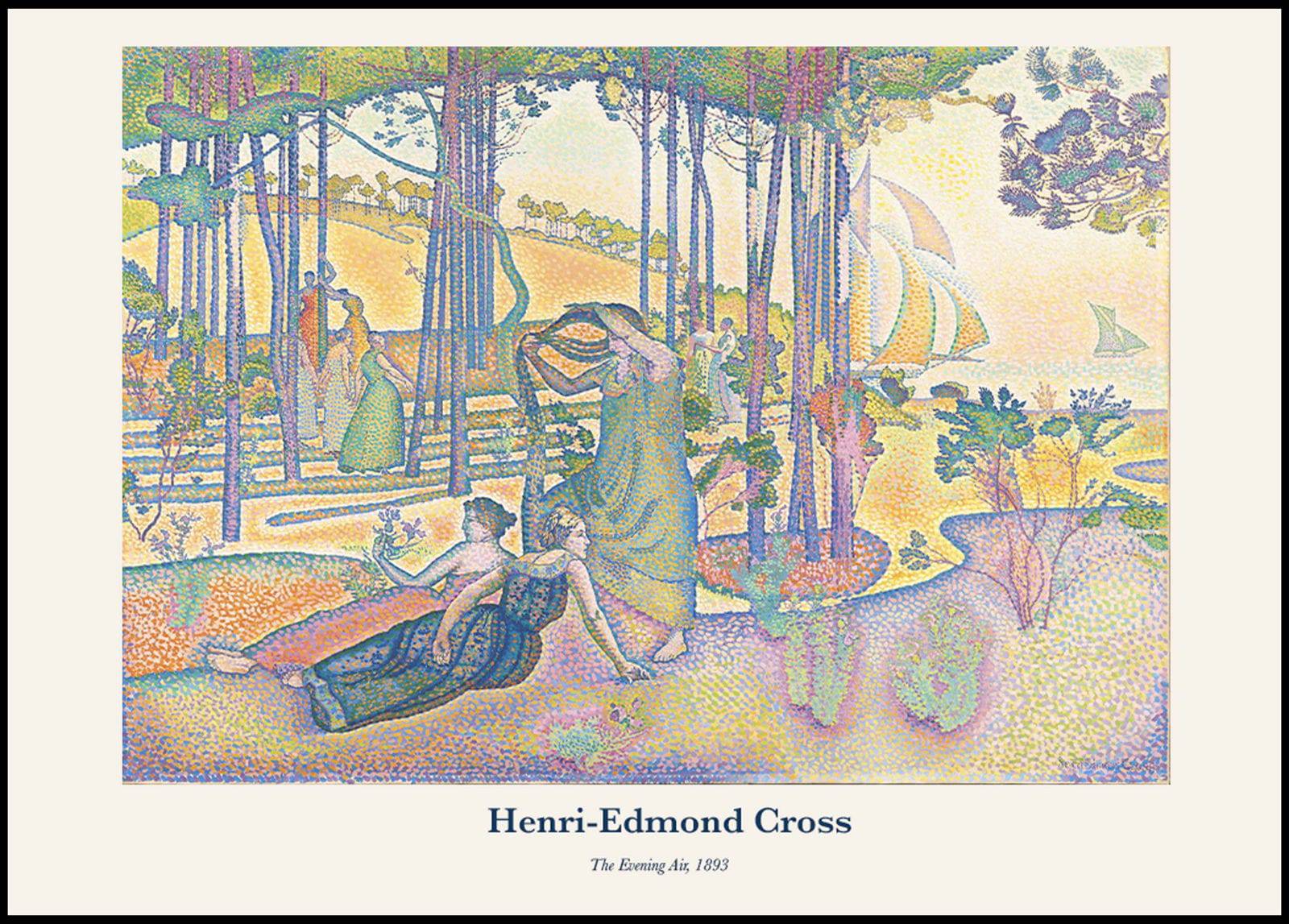 "Henri-Edmond Cross - The Evening Air Poster"