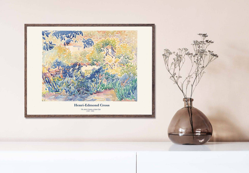 "Henri-Edmond Cross - The Artist's Garden at Saint-Clair Poster"