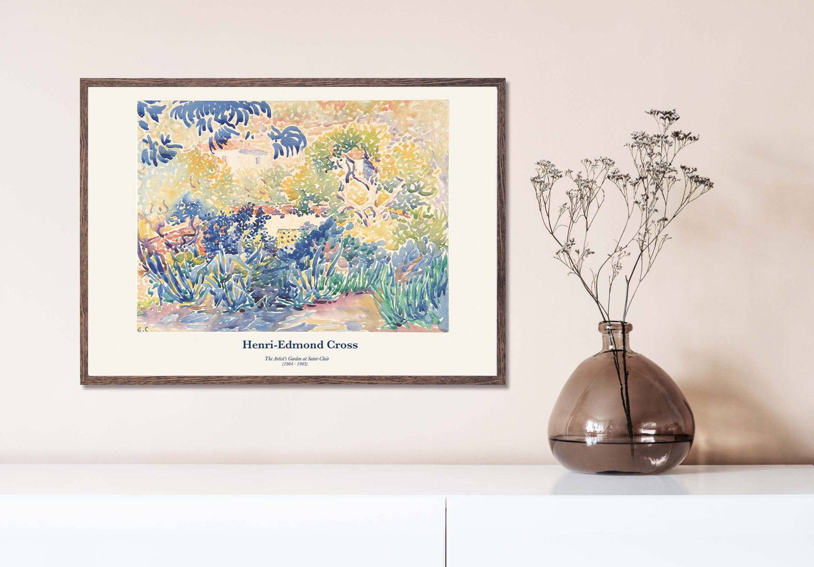 "Henri-Edmond Cross - The Artist's Garden at Saint-Clair Poster"