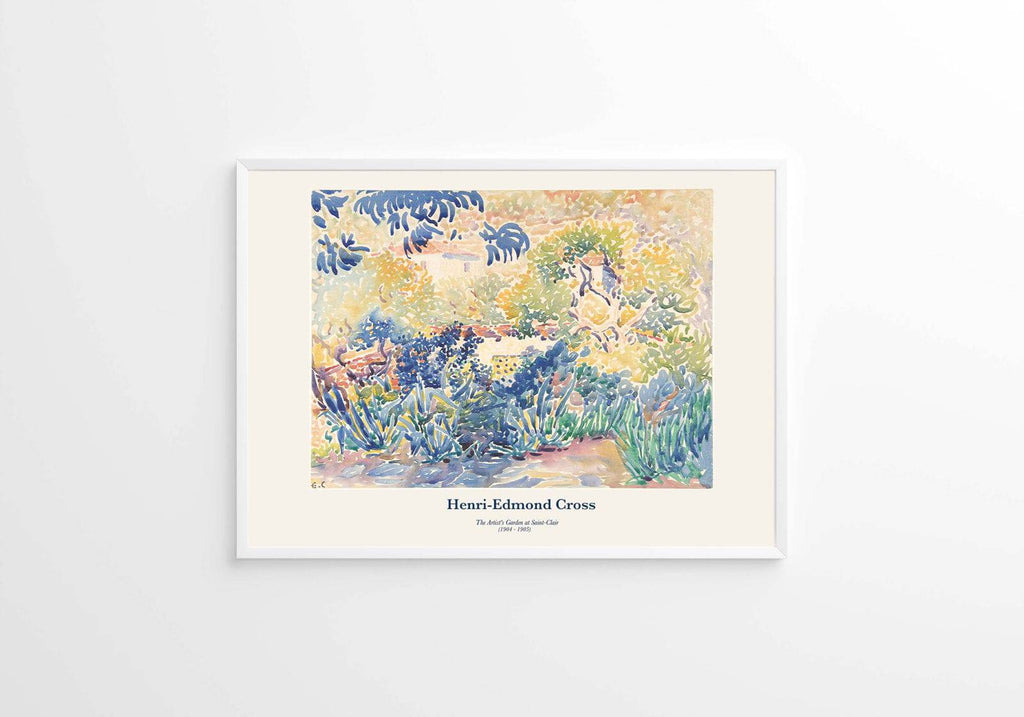 "Henri-Edmond Cross - The Artist's Garden at Saint-Clair Poster"