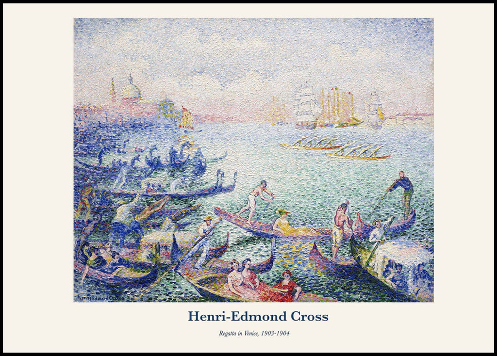 "Henri-Edmond Cross - Regatta in Venice Poster"