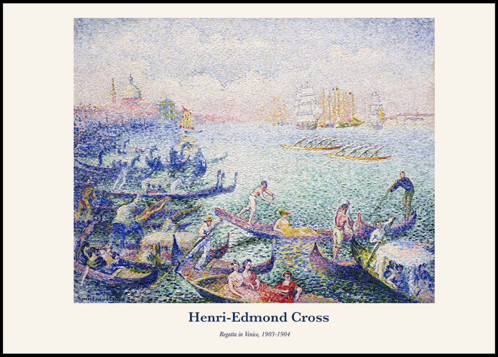"Henri-Edmond Cross - Regatta in Venice Poster"