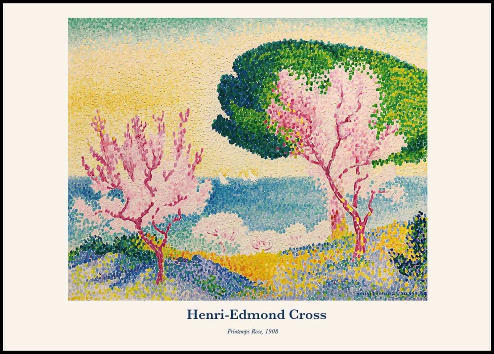 "Henri-Edmond Cross - Printemps Rose Poster"