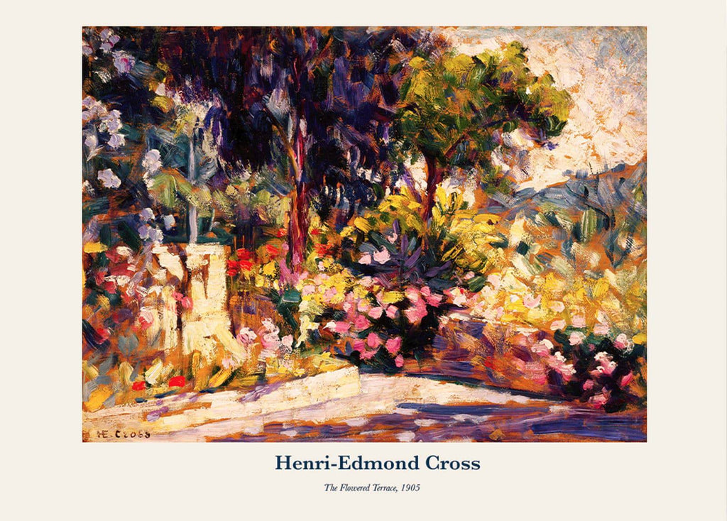 "Henri-Edmond Cross - The Flowered Terrace Poster"