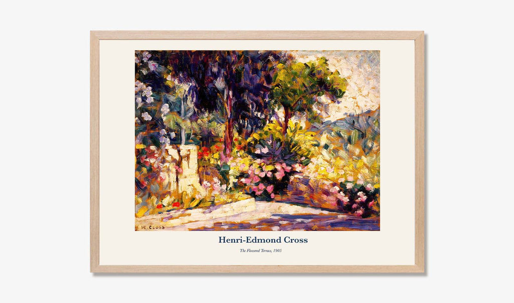 "Henri-Edmond Cross - The Flowered Terrace Poster"
