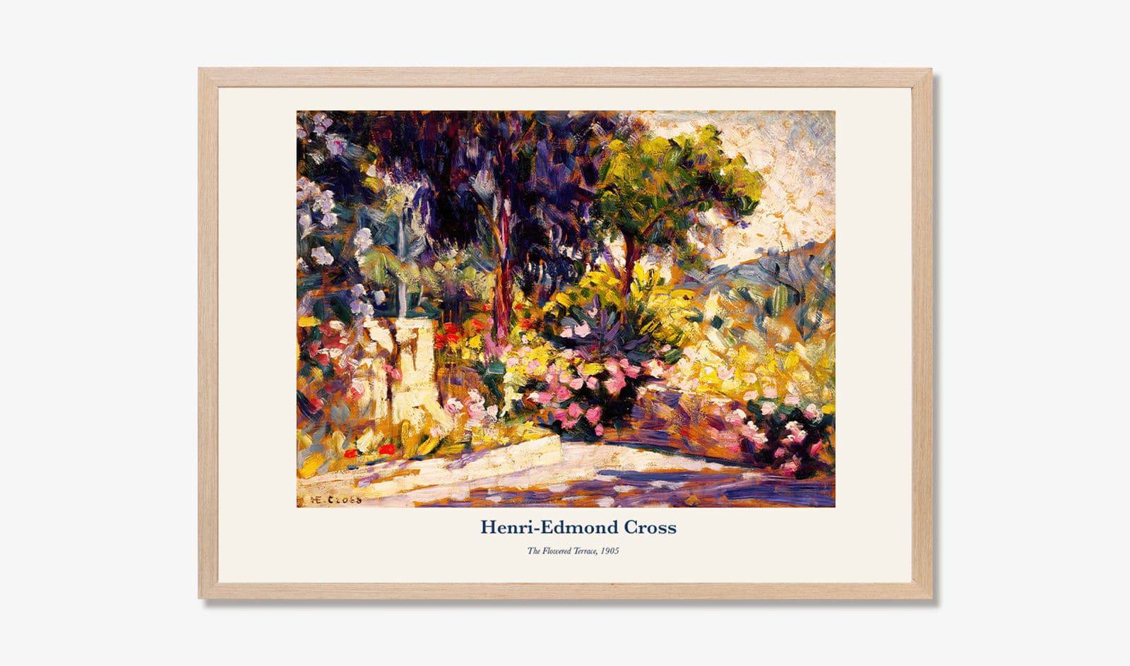 "Henri-Edmond Cross - The Flowered Terrace Poster"