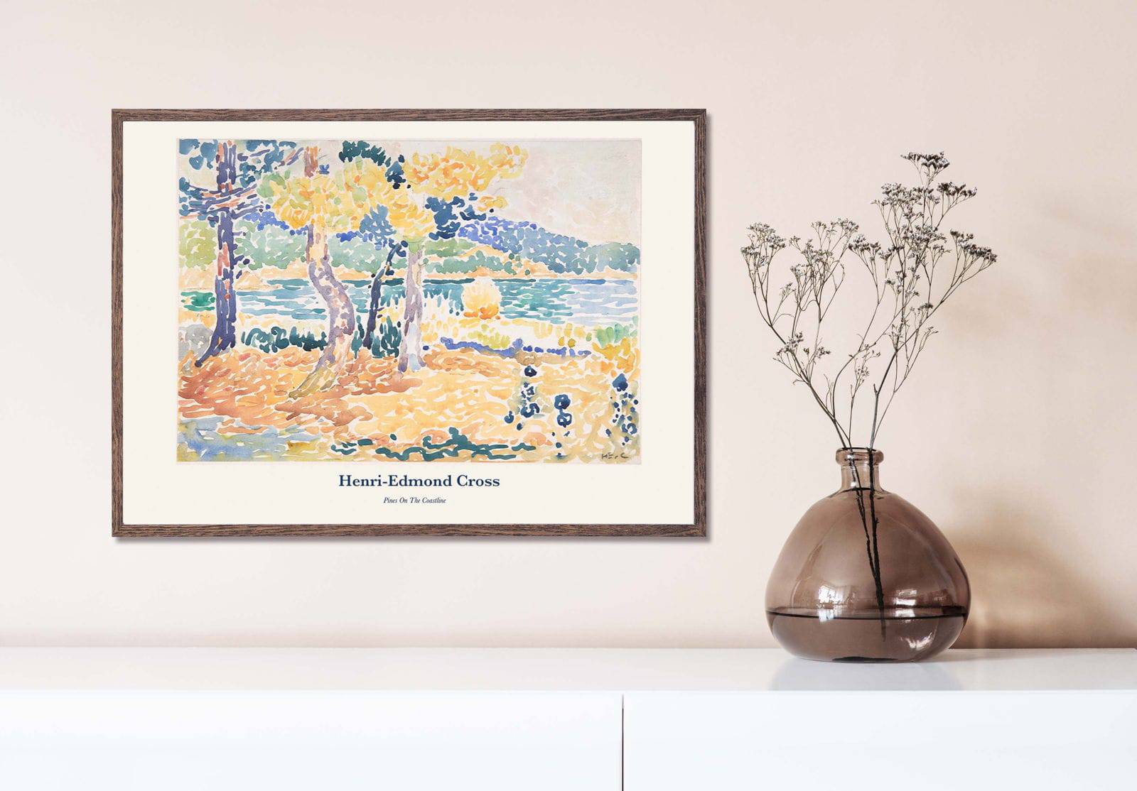 "Henri-Edmond Cross - Pines On The Coastline Poster"
