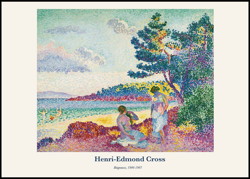 "Henri-Edmond Cross - Baigneuses Poster - Hakyarts"