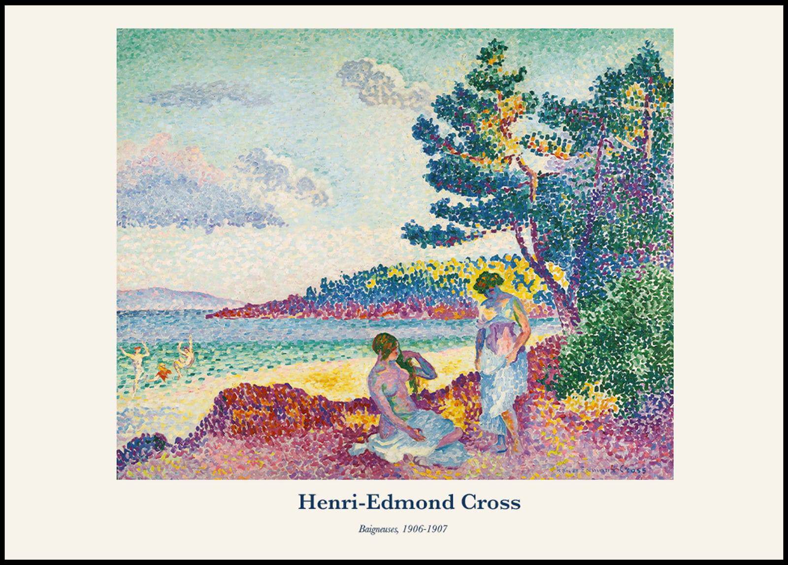 "Henri-Edmond Cross - Baigneuses Poster - Hakyarts"