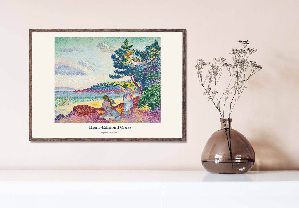 "Henri-Edmond Cross - Baigneuses Poster - Hakyarts"