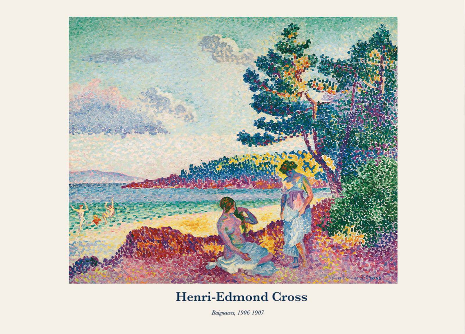 "Henri-Edmond Cross - Baigneuses Poster - Hakyarts"