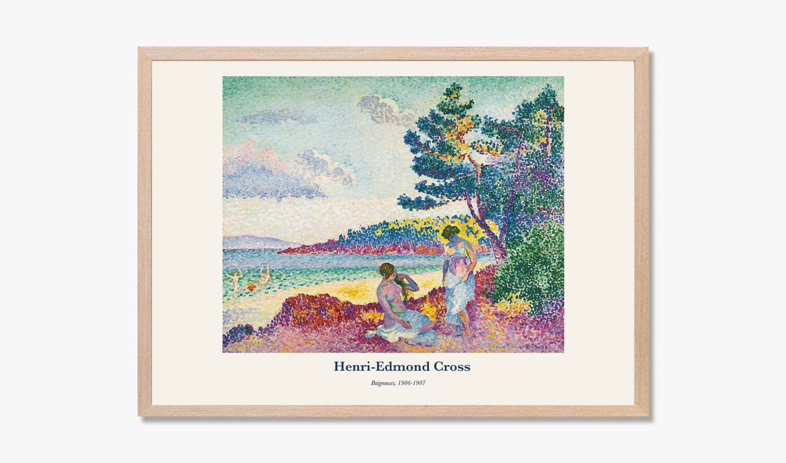 "Henri-Edmond Cross - Baigneuses Poster - Hakyarts"