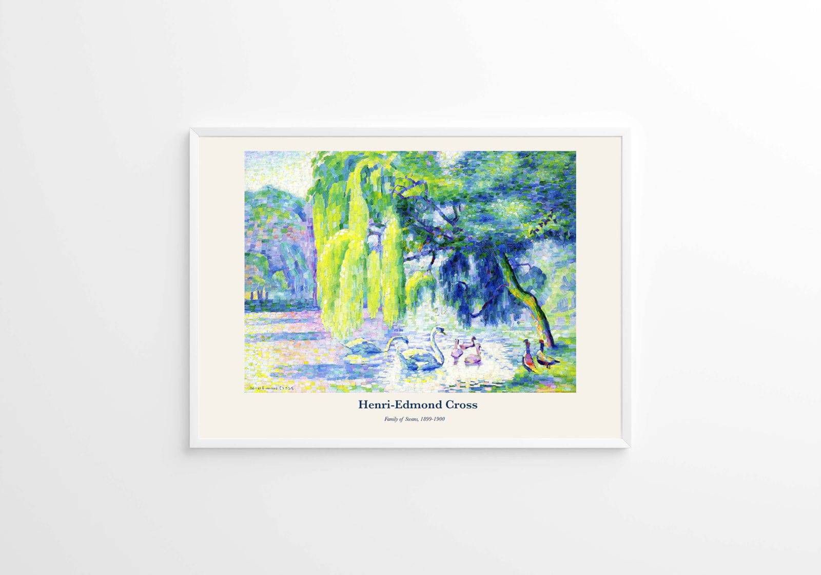 "Henri-Edmond Cross - Family of Swans Poster"