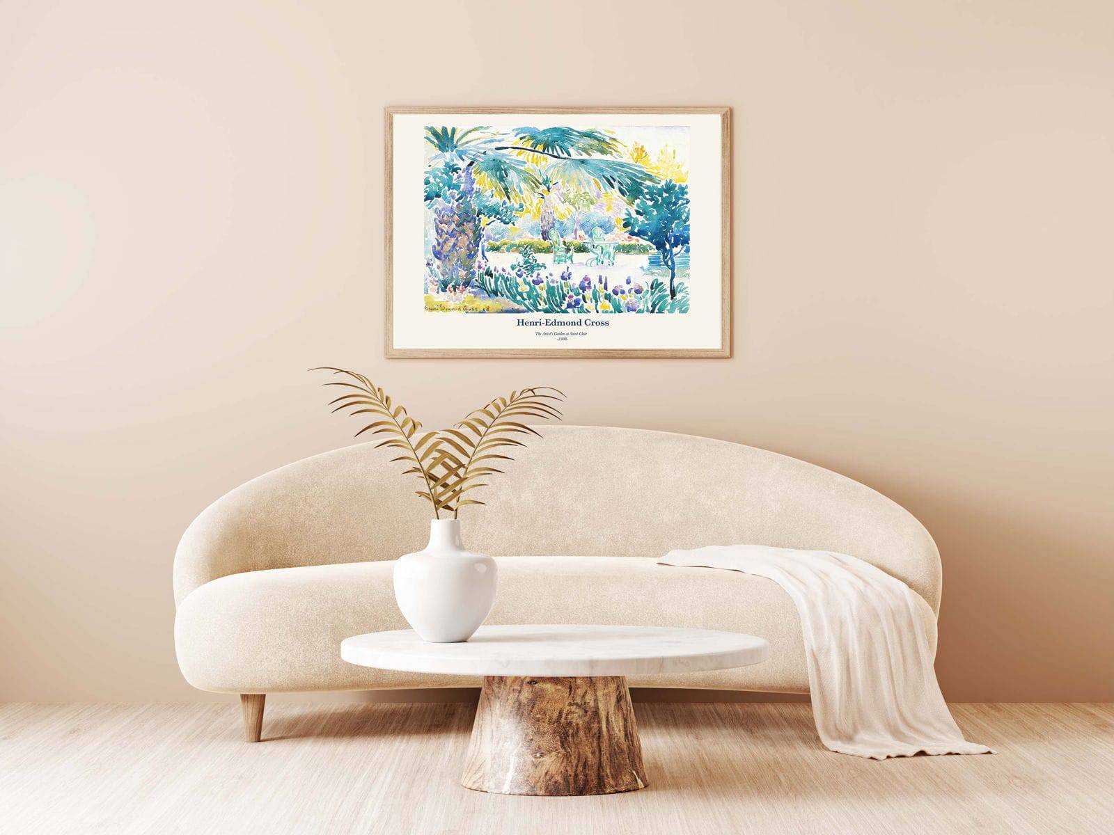 "Henri-Edmond Cross - The Artists's Garden at Saint-Clair Poster"