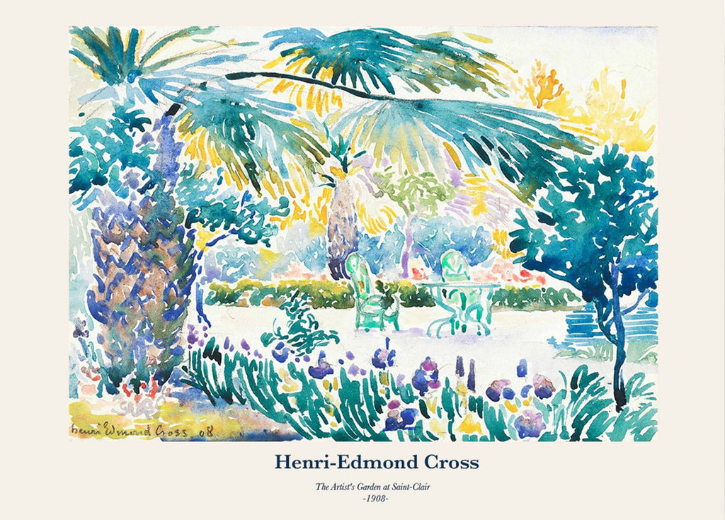 "Henri-Edmond Cross - The Artists's Garden at Saint-Clair Poster"