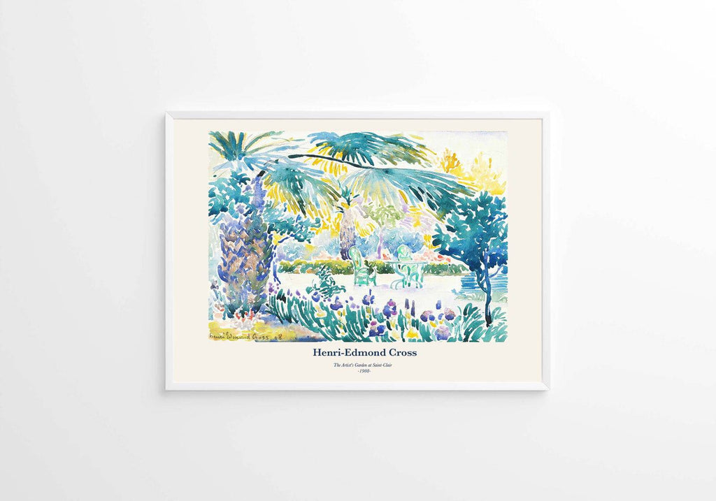 "Henri-Edmond Cross - The Artists's Garden at Saint-Clair Poster"